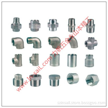 Pipe Connectors, Male Square Plug, Female Reducing Socket